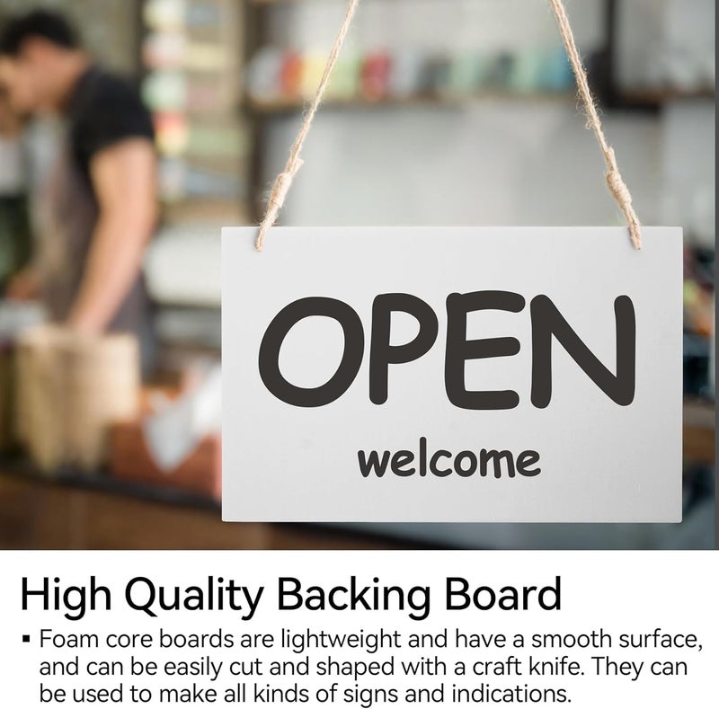 Philbinden 10 Pack Foam Boards,Thickness White Foam Core Backing Board 3/16" Foam Poster Boards for Mounting Photographs and Artwork, 3-D Modeling, Signage, Poster Making in School, Office (A3,12"x16.5") - Image 5